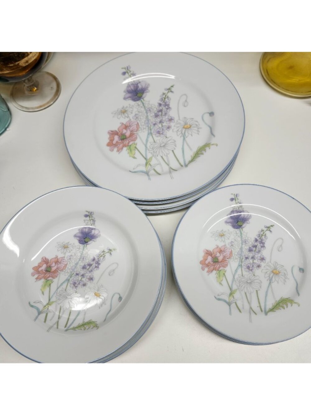 Floral Fine China Set 12 Pcs International Tableworks Milady Pattern Service for